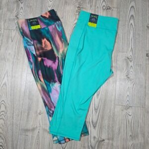 Tek Gear High Rise Ultrastretch Capri Leggings Size 3X - Set of 2 Leggings